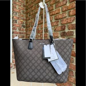 Nine West Marcelie Large Black Tote Bag Purse NWT